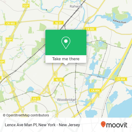 Lenox Ave Man Pl map