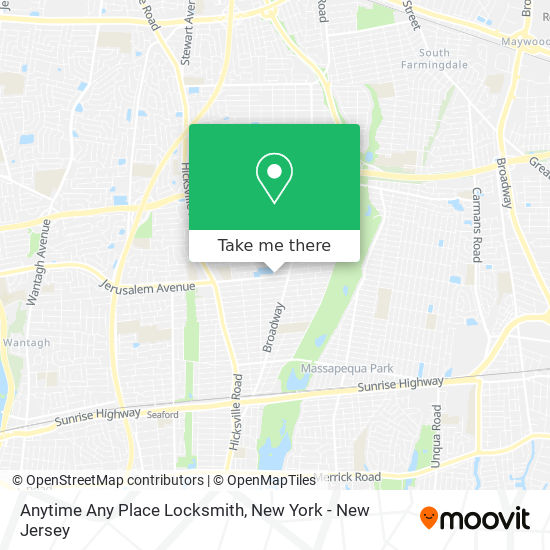 Anytime Any Place Locksmith map