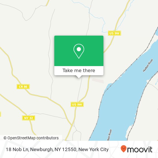 18 Nob Ln, Newburgh, NY 12550 map