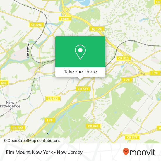 Mapa de Elm Mount