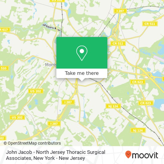 Mapa de John Jacob - North Jersey Thoracic Surgical Associates
