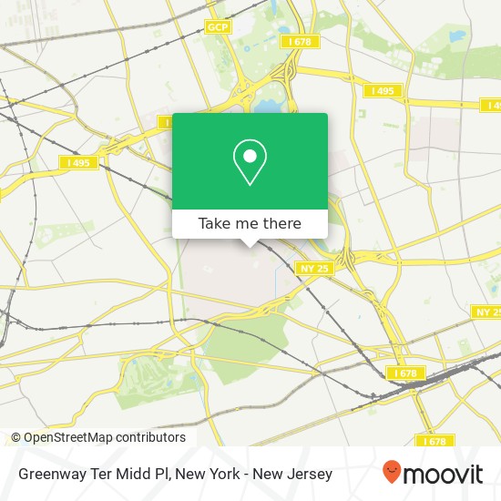 Mapa de Greenway Ter Midd Pl