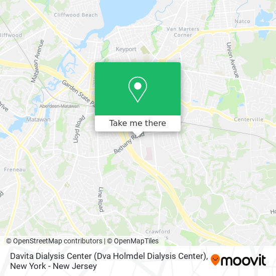 Mapa de Davita Dialysis Center (Dva Holmdel Dialysis Center)