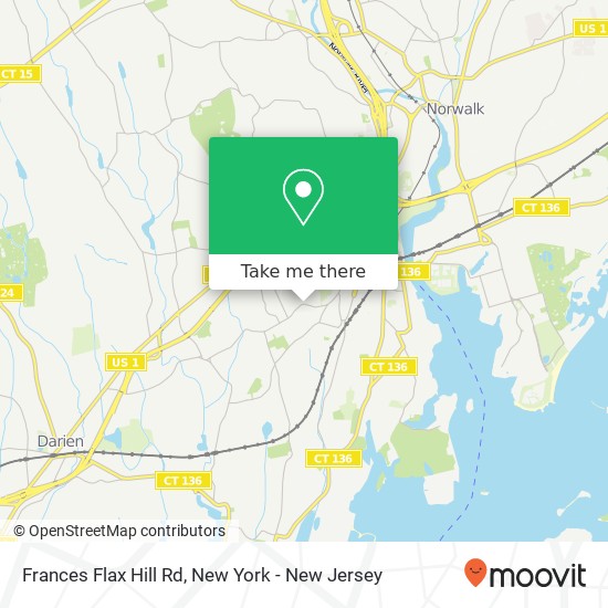 Mapa de Frances Flax Hill Rd