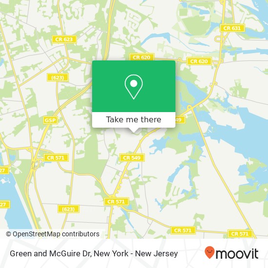 Mapa de Green and McGuire Dr