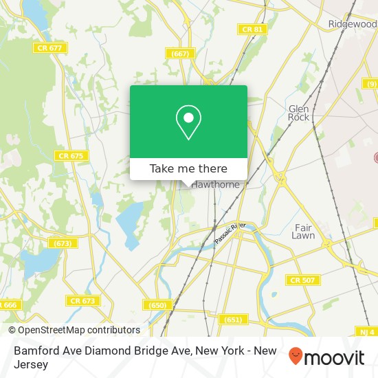 Mapa de Bamford Ave Diamond Bridge Ave