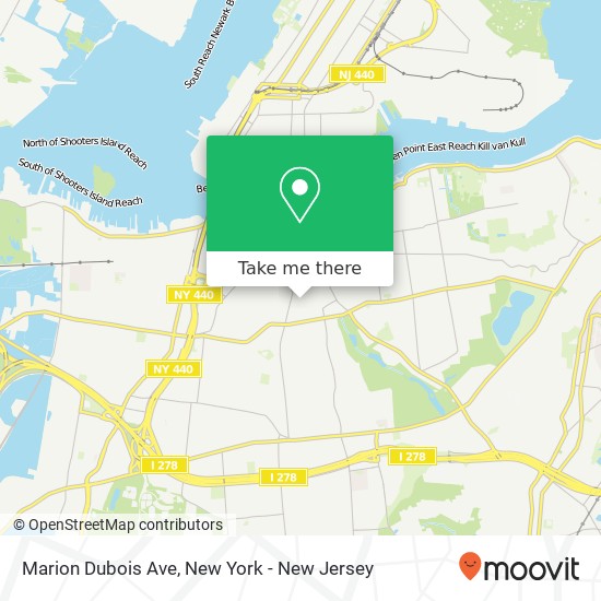 Marion Dubois Ave map
