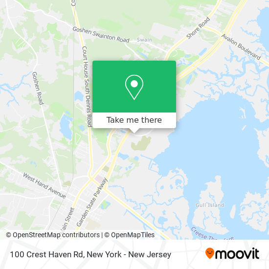 Mapa de 100 Crest Haven Rd