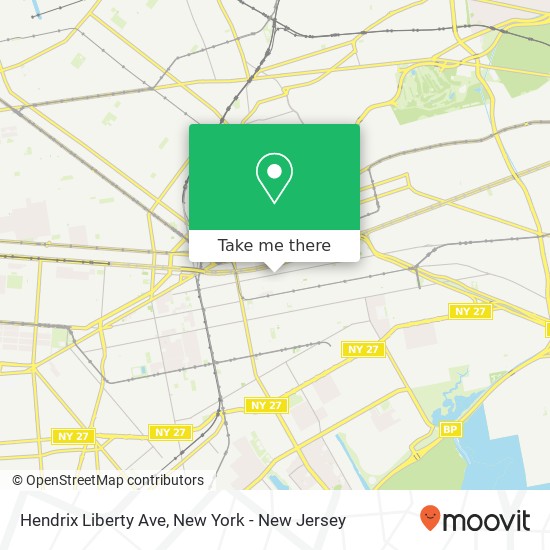 Mapa de Hendrix Liberty Ave