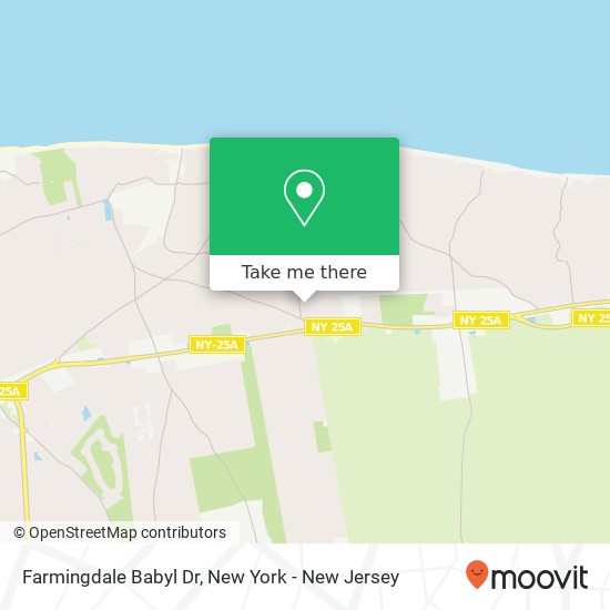 Farmingdale Babyl Dr map