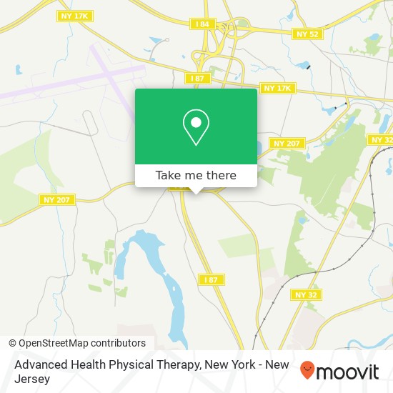 Mapa de Advanced Health Physical Therapy, 117 Executive Dr