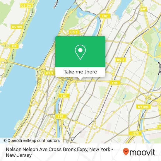Nelson Nelson Ave Cross Bronx Expy map