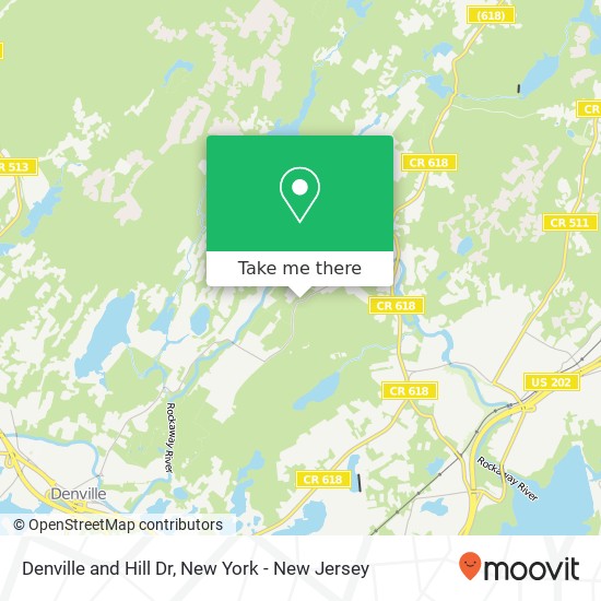 Mapa de Denville and Hill Dr