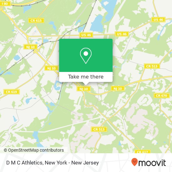 D M C Athletics map