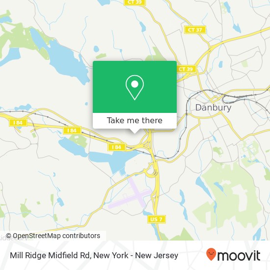 Mill Ridge Midfield Rd map