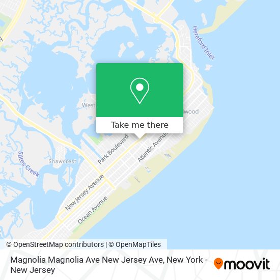 Mapa de Magnolia Magnolia Ave New Jersey Ave