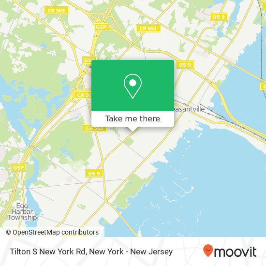 Tilton S New York Rd map