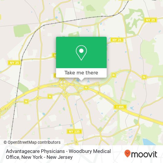 Mapa de Advantagecare Physicians - Woodbury Medical Office