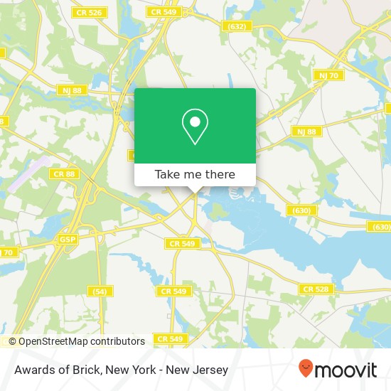 Awards of Brick map