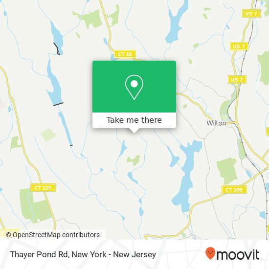 Thayer Pond Rd map