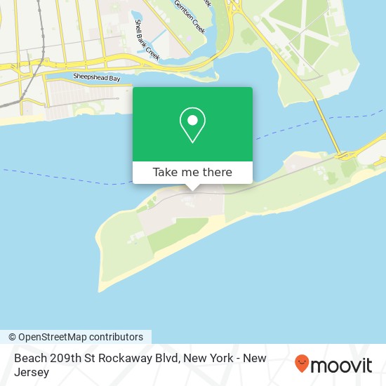 Mapa de Beach 209th St Rockaway Blvd