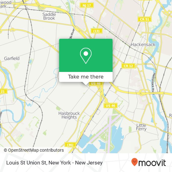 Mapa de Louis St Union St