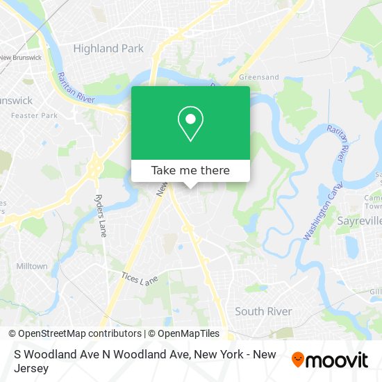 Mapa de S Woodland Ave N Woodland Ave