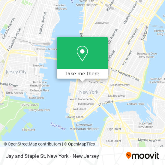 Jay and Staple St map