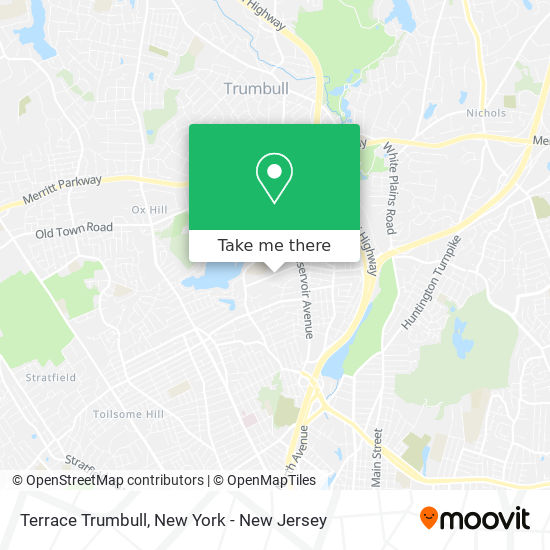 Terrace Trumbull map