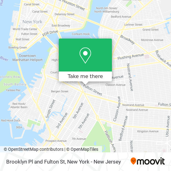 Mapa de Brooklyn Pl and Fulton St