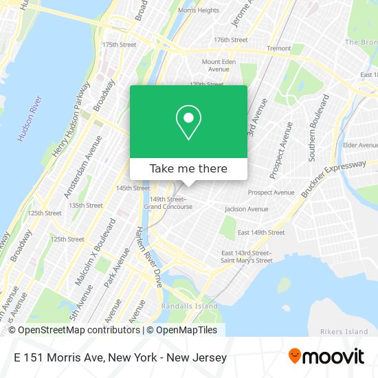 E 151 Morris Ave map