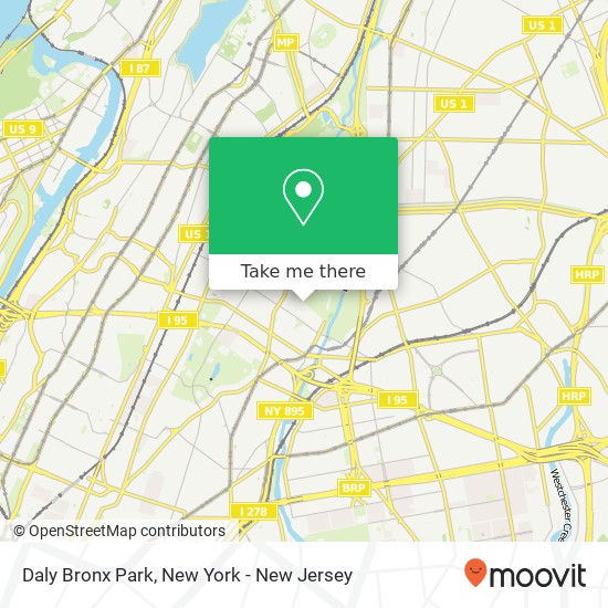 Mapa de Daly Bronx Park