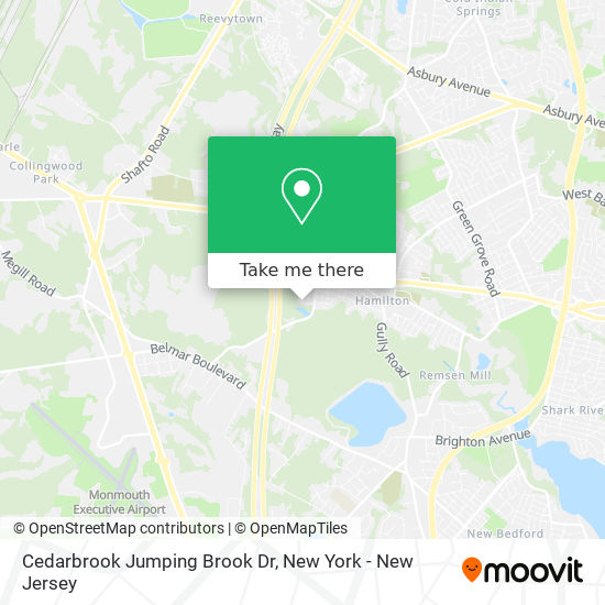 Cedarbrook Jumping Brook Dr map