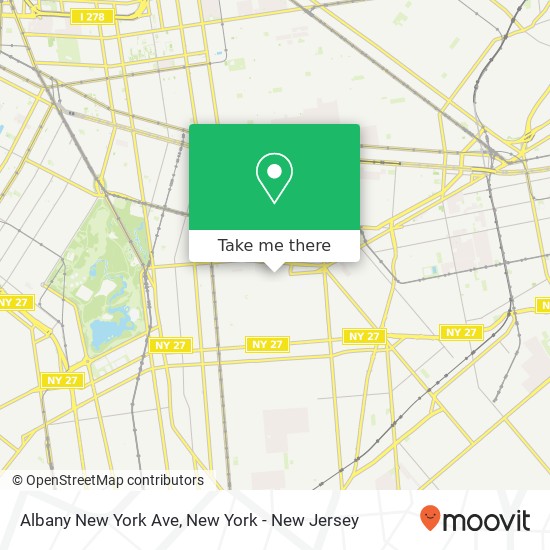 Albany New York Ave map