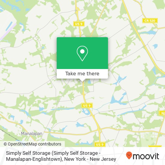 Simply Self Storage (Simply Self Storage - Manalapan-Englishtown) map