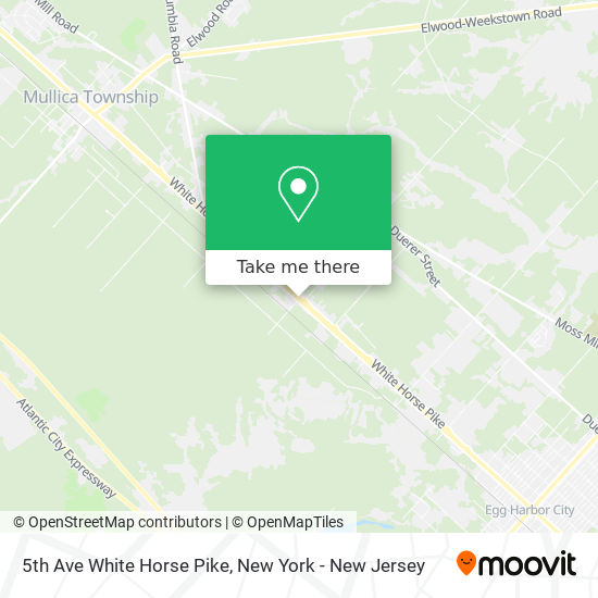 5th Ave White Horse Pike map