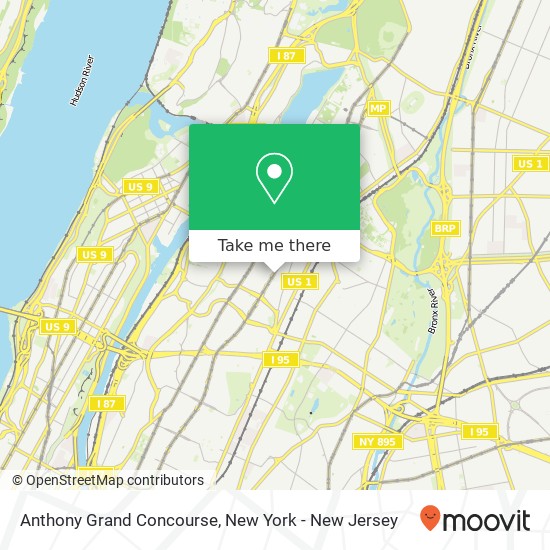 Anthony Grand Concourse map