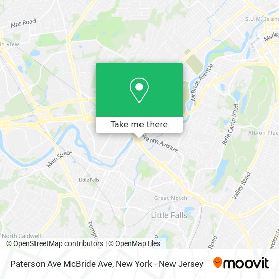 Mapa de Paterson Ave McBride Ave