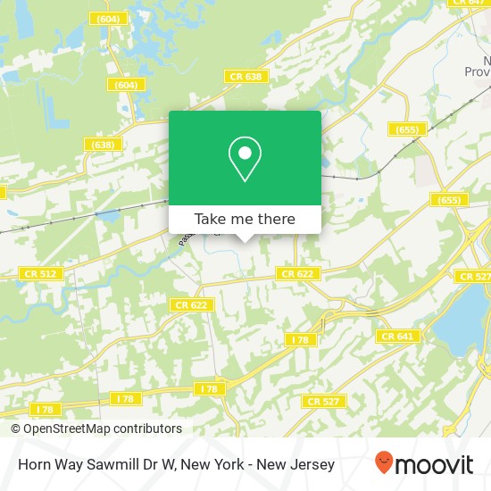 Horn Way Sawmill Dr W map
