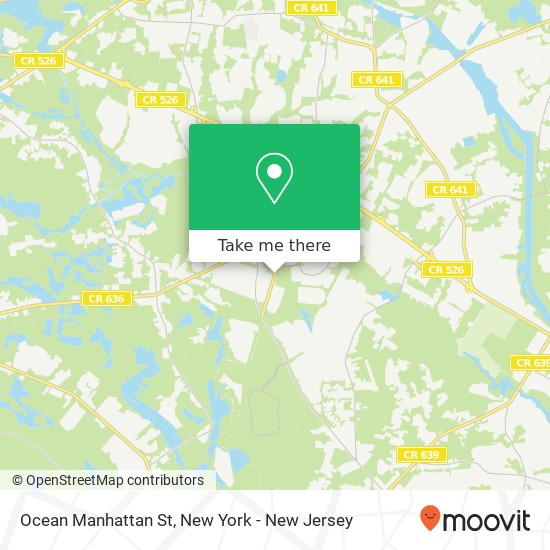 Mapa de Ocean Manhattan St