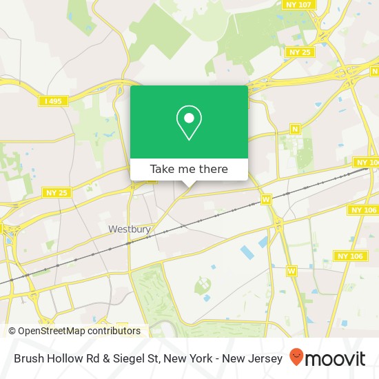 Mapa de Brush Hollow Rd & Siegel St