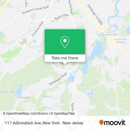 Mapa de 117 Adirondack Ave