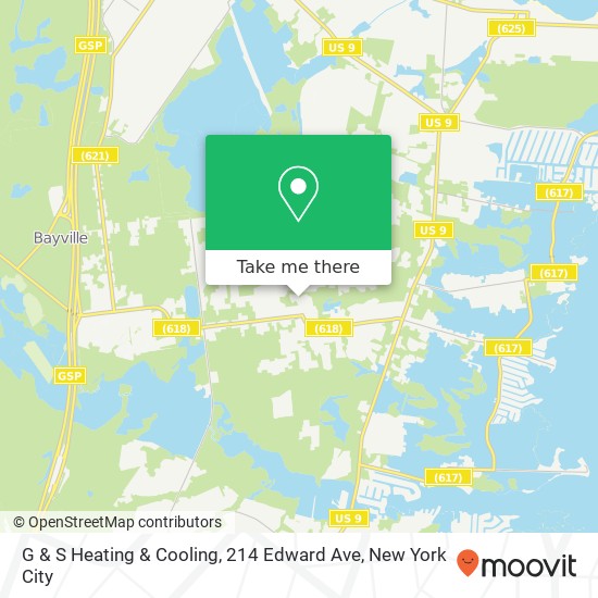 Mapa de G & S Heating & Cooling, 214 Edward Ave