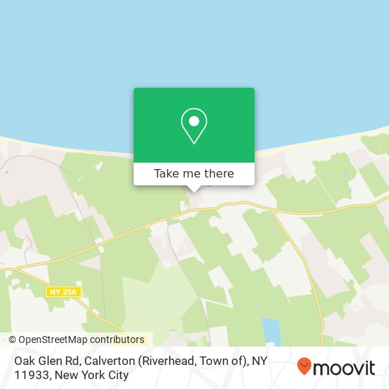 Oak Glen Rd, Calverton (Riverhead, Town of), NY 11933 map