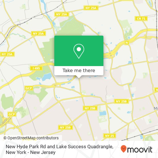 Mapa de New Hyde Park Rd and Lake Success Quadrangle