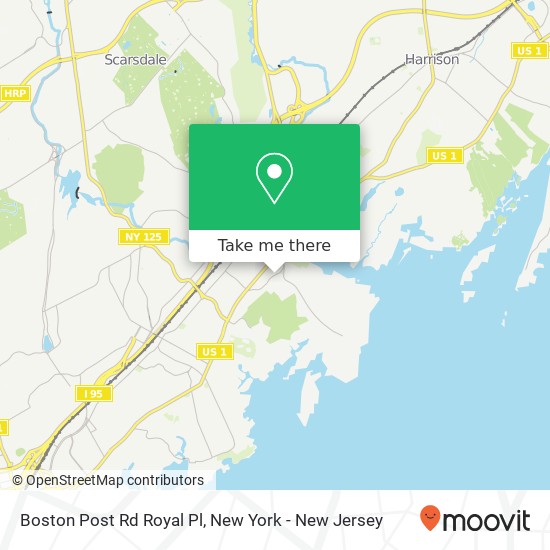 Mapa de Boston Post Rd Royal Pl