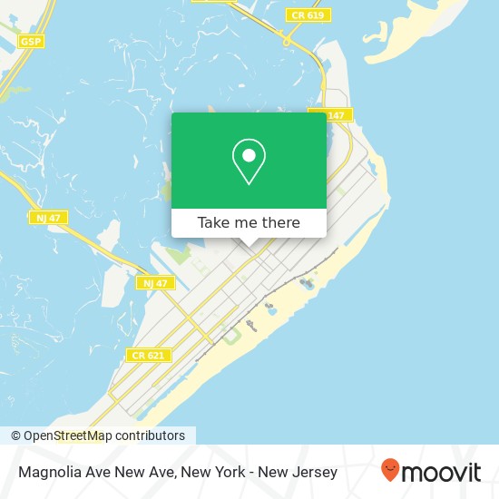 Mapa de Magnolia Ave New Ave