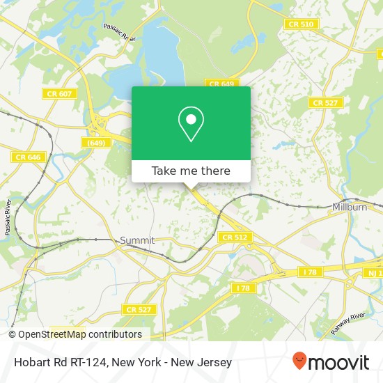 Hobart Rd RT-124 map
