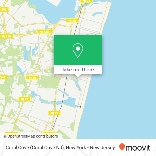 Mapa de Coral Cove (Coral Cove NJ)