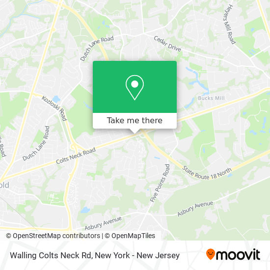 Mapa de Walling Colts Neck Rd